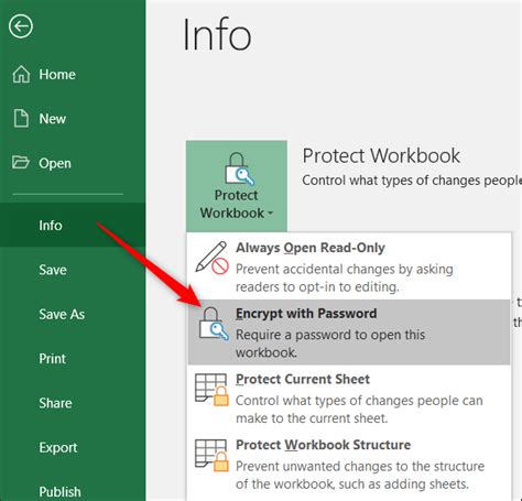 Excel Protect Entire Workbook