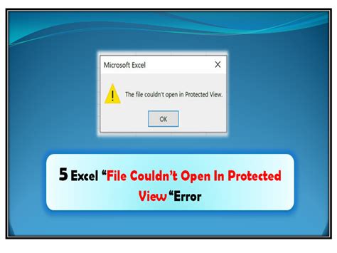 Excel Protected View Error Solutions Gallery 4