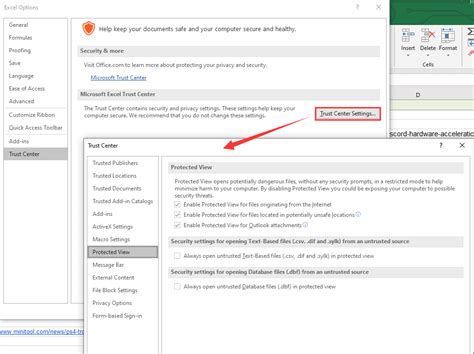 Excel Protected View troubleshooting