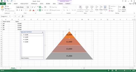 Excel Pyramid Chart