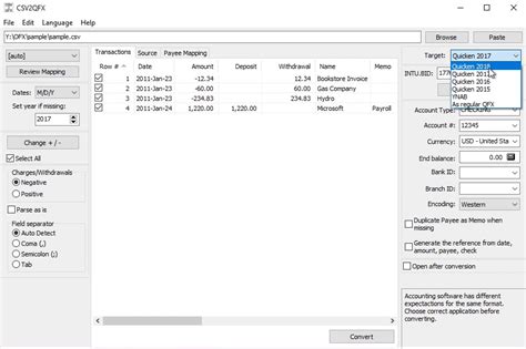 Excel QFX Software