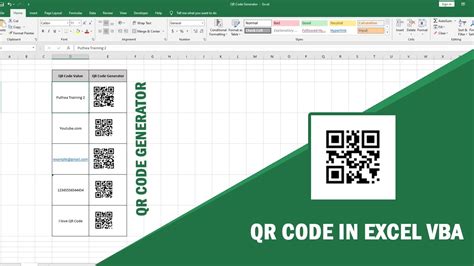 Excel QR code add-on