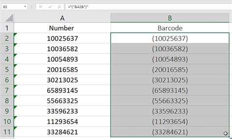 QR Code Formula in Excel