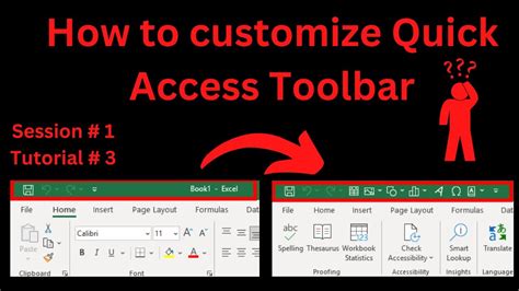 Excel Quick Access Toolbar Customization