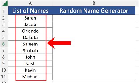 Excel Random Name Generator Add-in