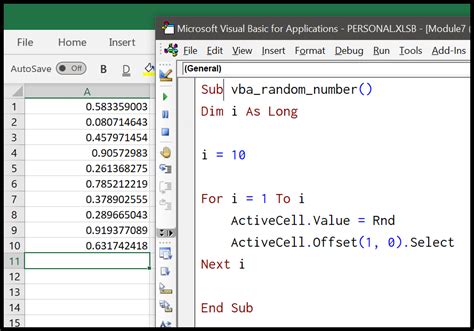 Excel Random Number VBA