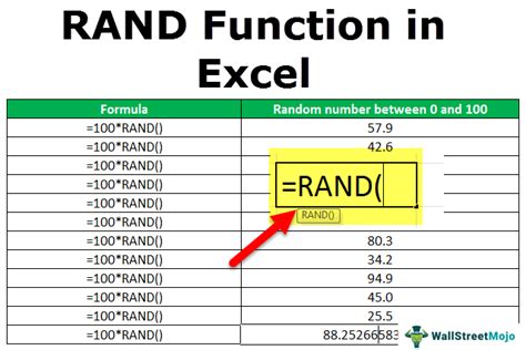 Using the RAND function to randomize rows in Excel