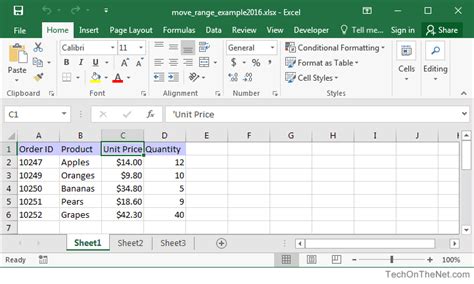 Excel Range Move Copy