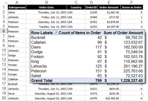 Excel Ratio PivotTable