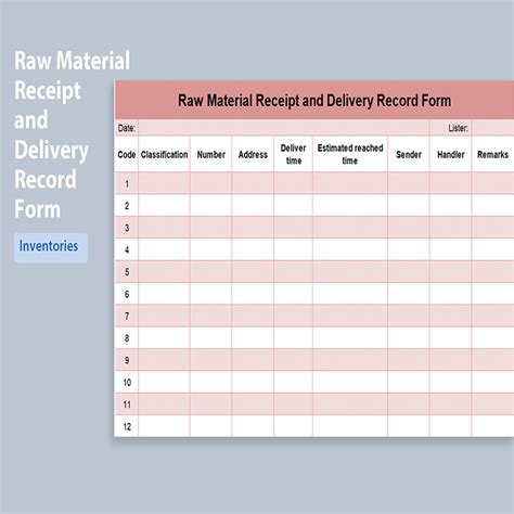 Excel Recipe Template 3