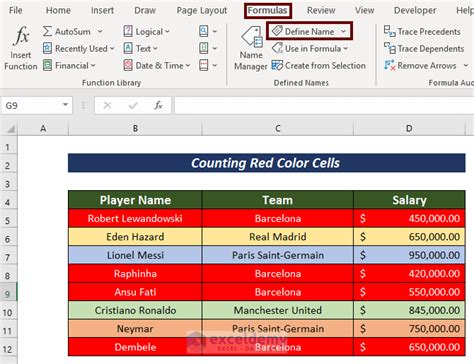 Red Line in Excel VBA