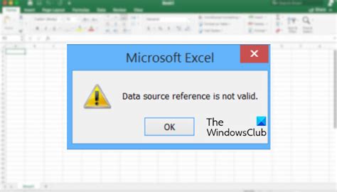 Excel Reference Not Valid Fix