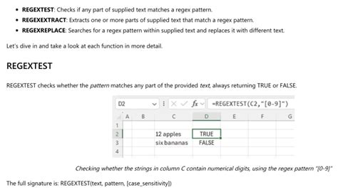 Excel regex for text manipulation gallery