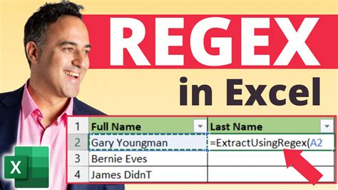 Excel REGEX