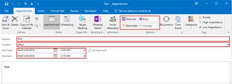 Excel Reminder Outlook