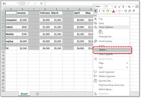 Excel Remove Blank Cells Find and Select