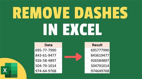 Removing dashes in Excel using Text to Columns function