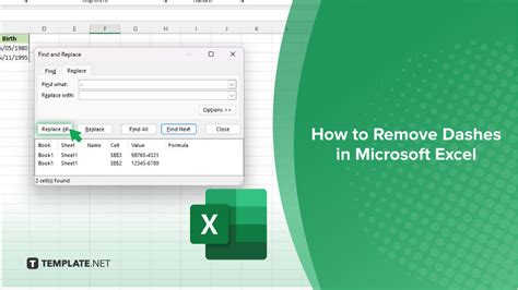 Removing dashes in Excel using VBA macro