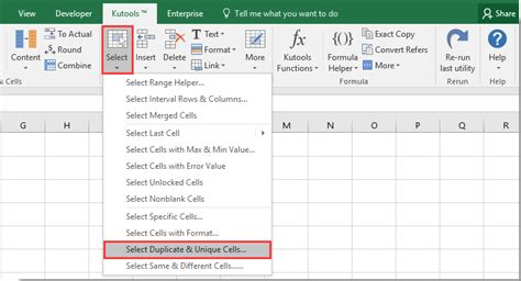 Removing duplicates in Excel using the Advanced Filter feature