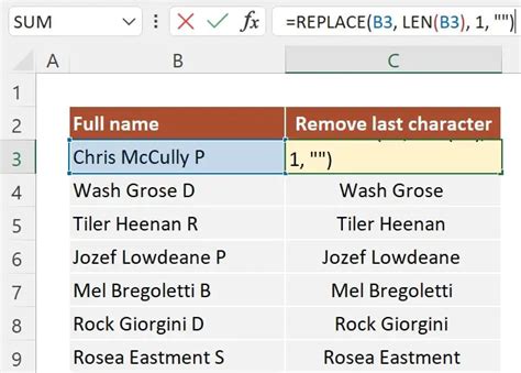 Excel remove last 2 characters faq