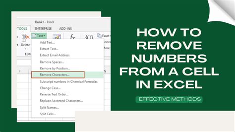 Excel Remove Numbers from Cells Using Formula