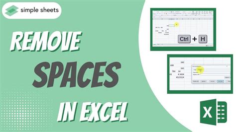 Remove spaces in Excel