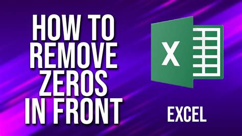 Excel Remove Zeros