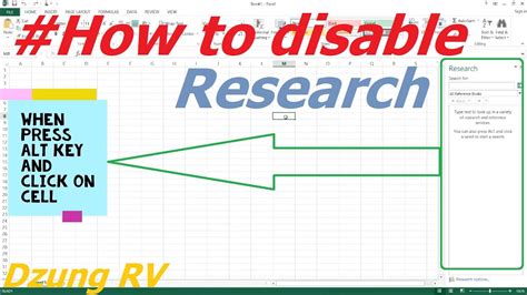 Excel Research Tab