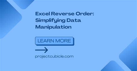 Excel reverse order feature