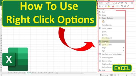 Excel Right-Click