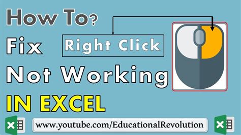 Excel Right Click Fixes