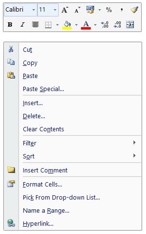 Perform advanced calculations using right-click menu