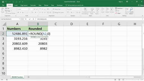 Excel Rounding Functions