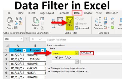 Excel Row Filtering