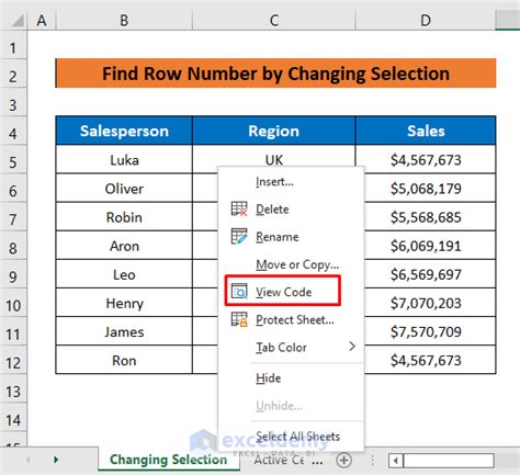 Excel Row Number Macro