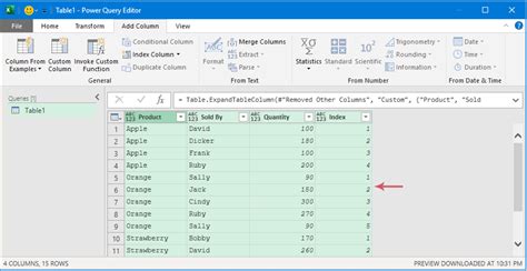 Find Row Number of Value in Excel using Power Query and Functions