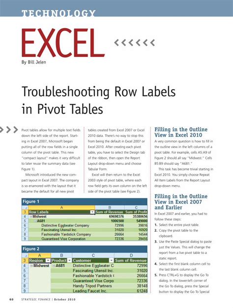 Troubleshooting Excel Row Selection Issues