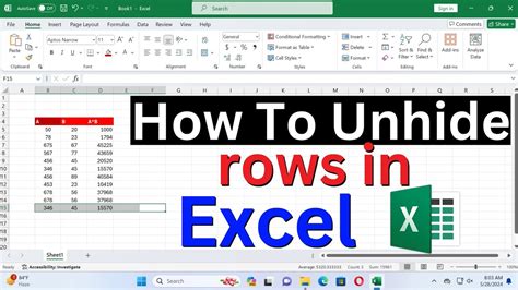 Excel Row Unhide