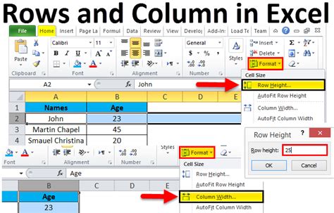 Excel Rows 3