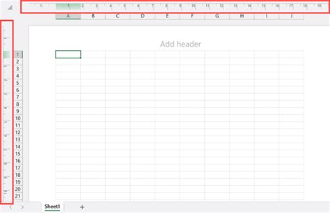 Enable the Ruler in Excel