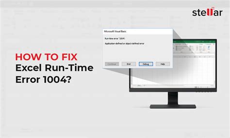 Excel Runtime Error 1004 Solution