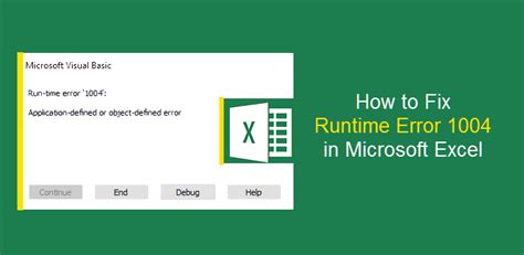 Excel Runtime Error 1004