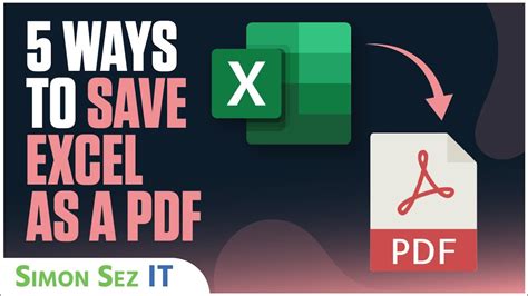 Excel Save As PDF