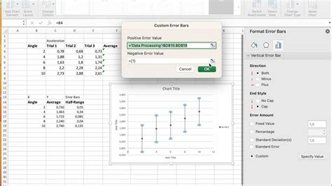 Excel scatter graph with error bars example 7