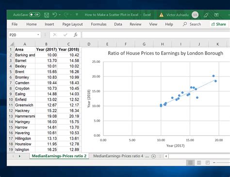 Excel Scatter Plot