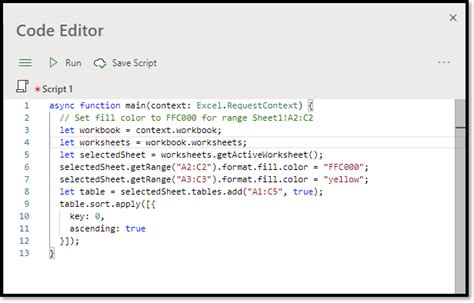 Excel Scripts