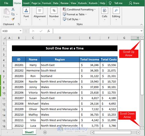 Excel Scroll On Mouse Issue 4