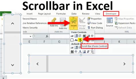 Excel Scroll Bar Solution 3