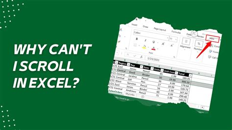 Excel Scrolling Causes