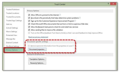 Adjust Security Settings in Excel